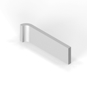 [SC26RC02] 2" x 6" radius cove - short